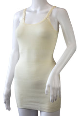 French Neck Vest, Cream