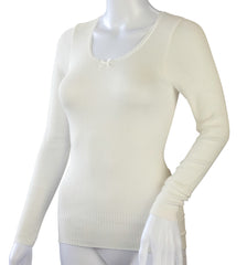 Long Sleeve Spencer Vest, Natural