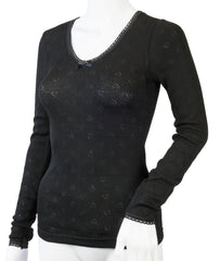 Long Sleeve Spencer Vest, Black