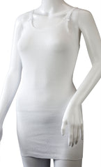 French Neck Vest, White