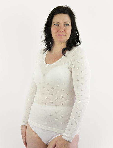 Long Sleeve Spencer Vest, Natural