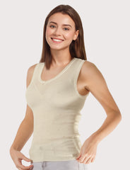 Sleeveless Spencer Vest, Cream
