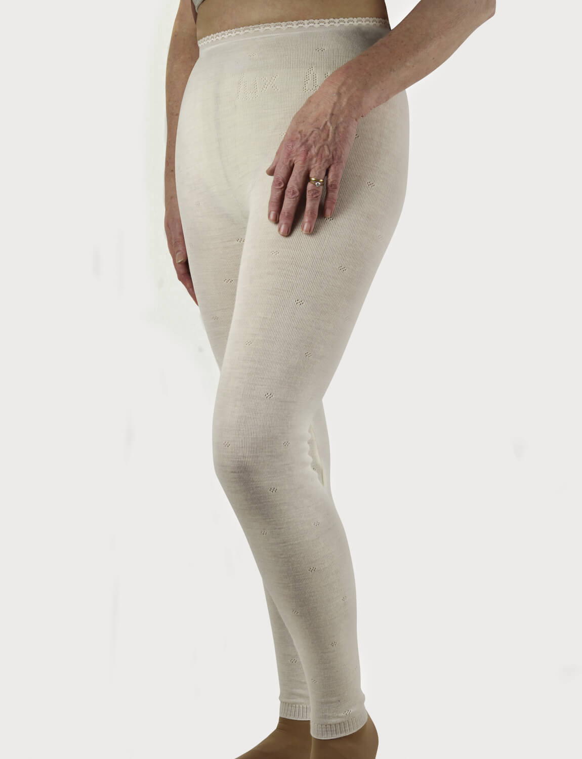 ViCherub Girls Thermal Long Johns Underwear Cream White Size XS