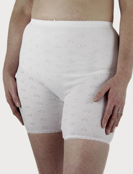 Longer Length Pantee, White